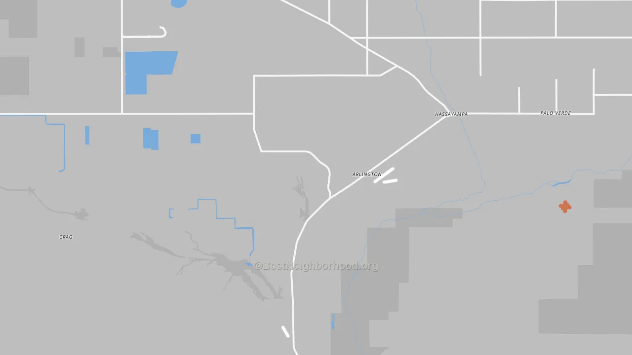 Bike Grade map of 85322, AZ