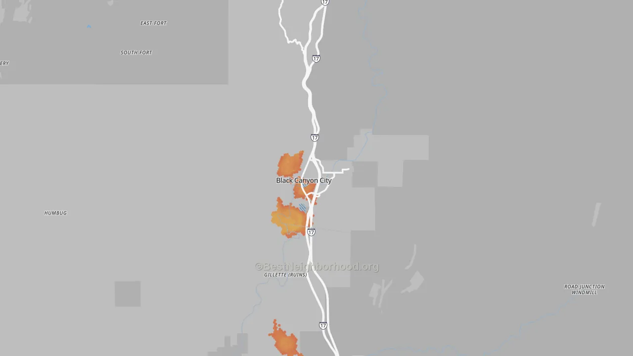 Bike Grade map of 85324, AZ