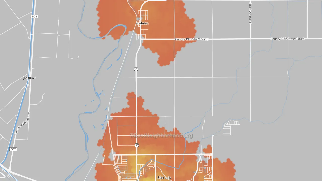 Bike Grade map of 85336, AZ