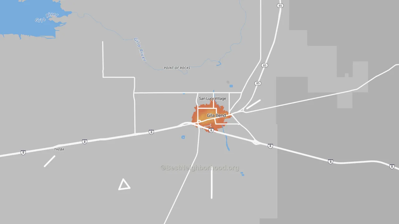 Bike Grade map of 85337, AZ