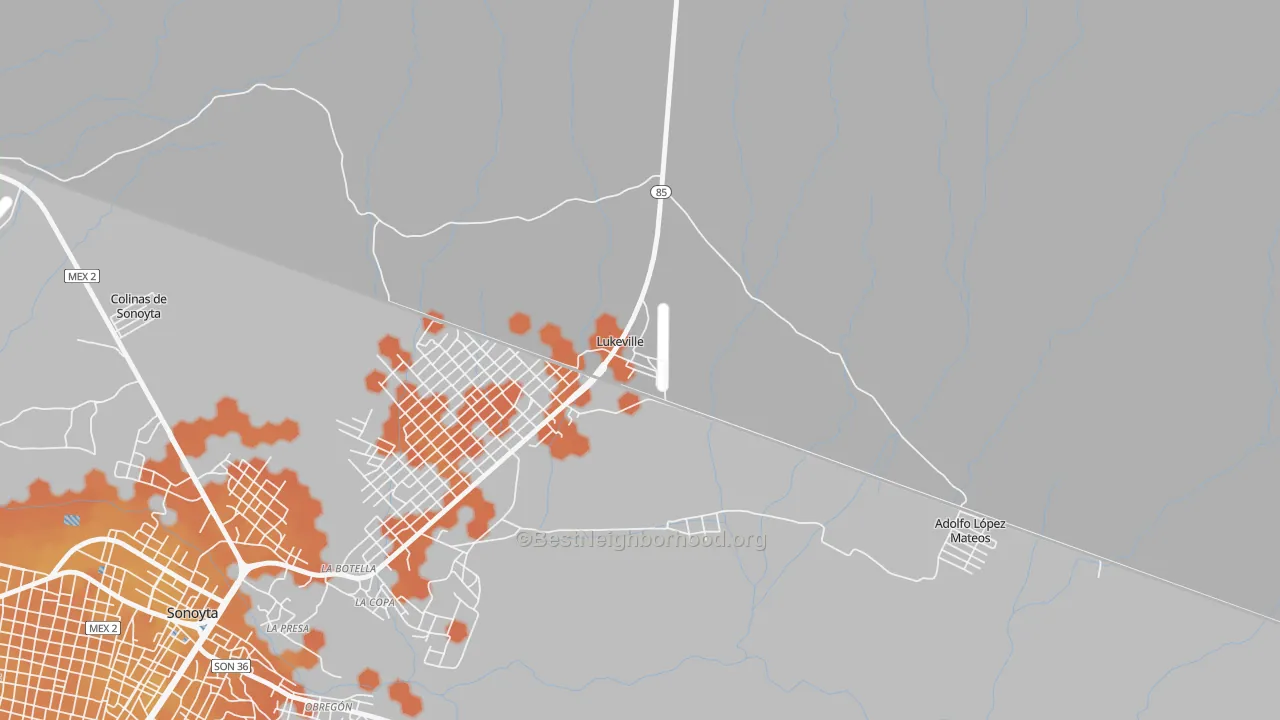 Bike Grade map of 85341, AZ