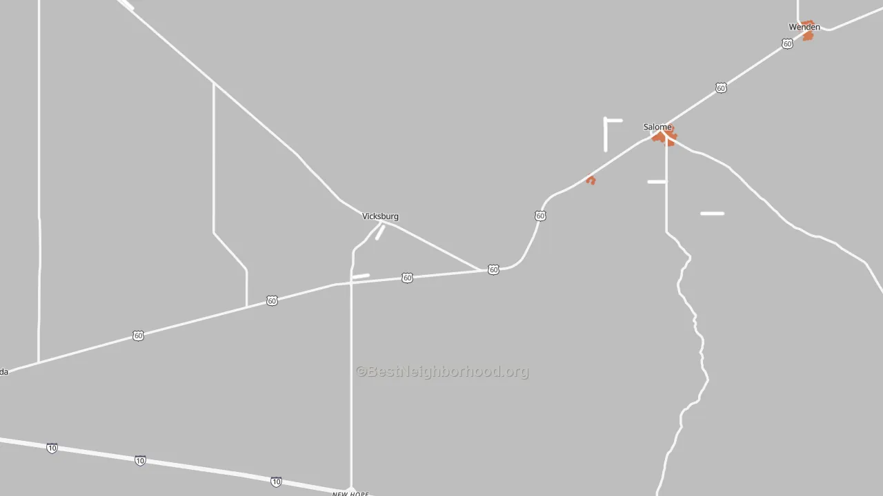 Bike Grade map of 85348, AZ