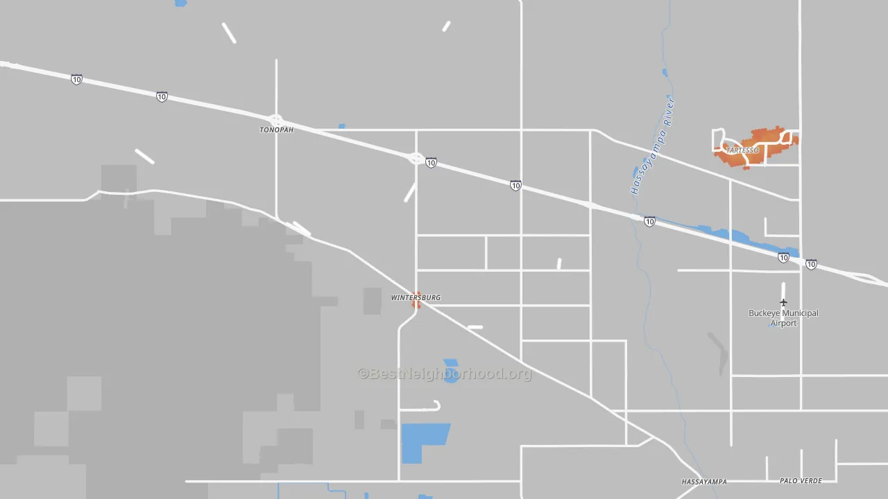 Bike Grade map of 85354, AZ