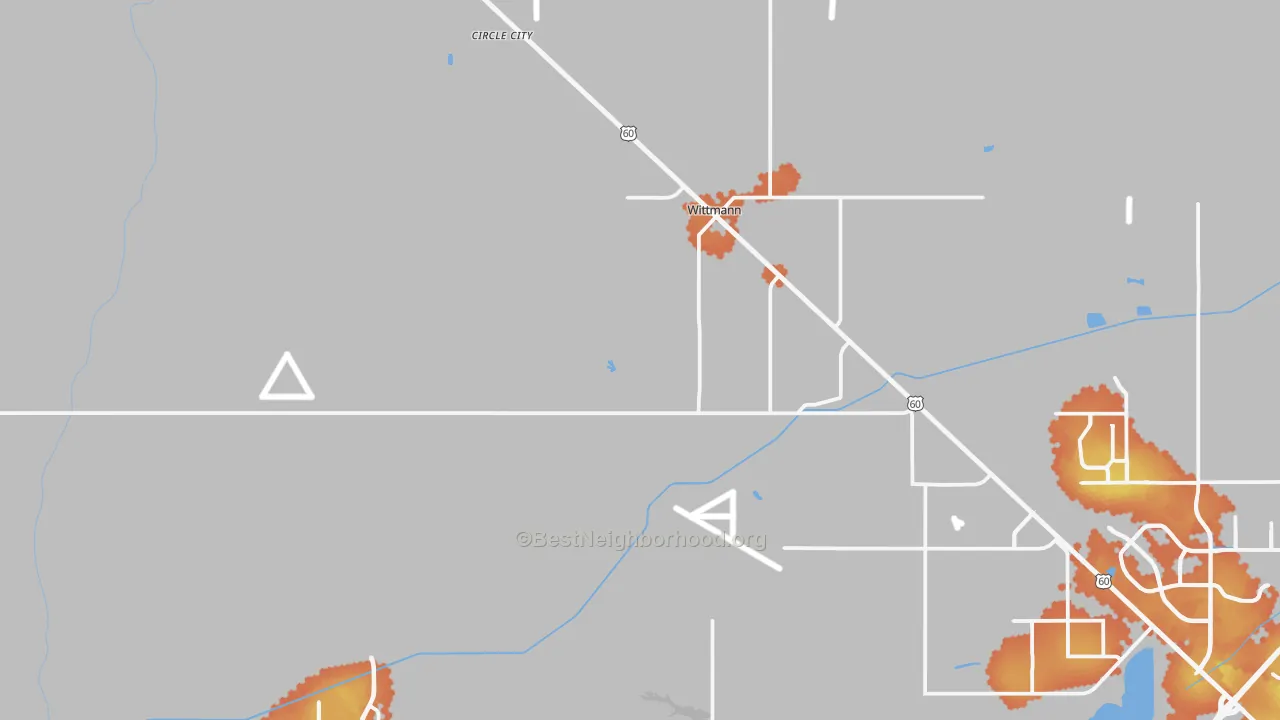 Bike Grade map of 85361, AZ