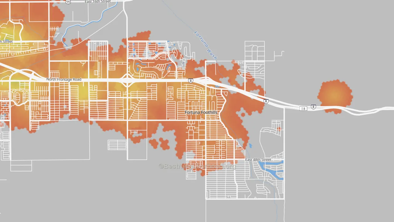 Bike Grade map of 85367, AZ
