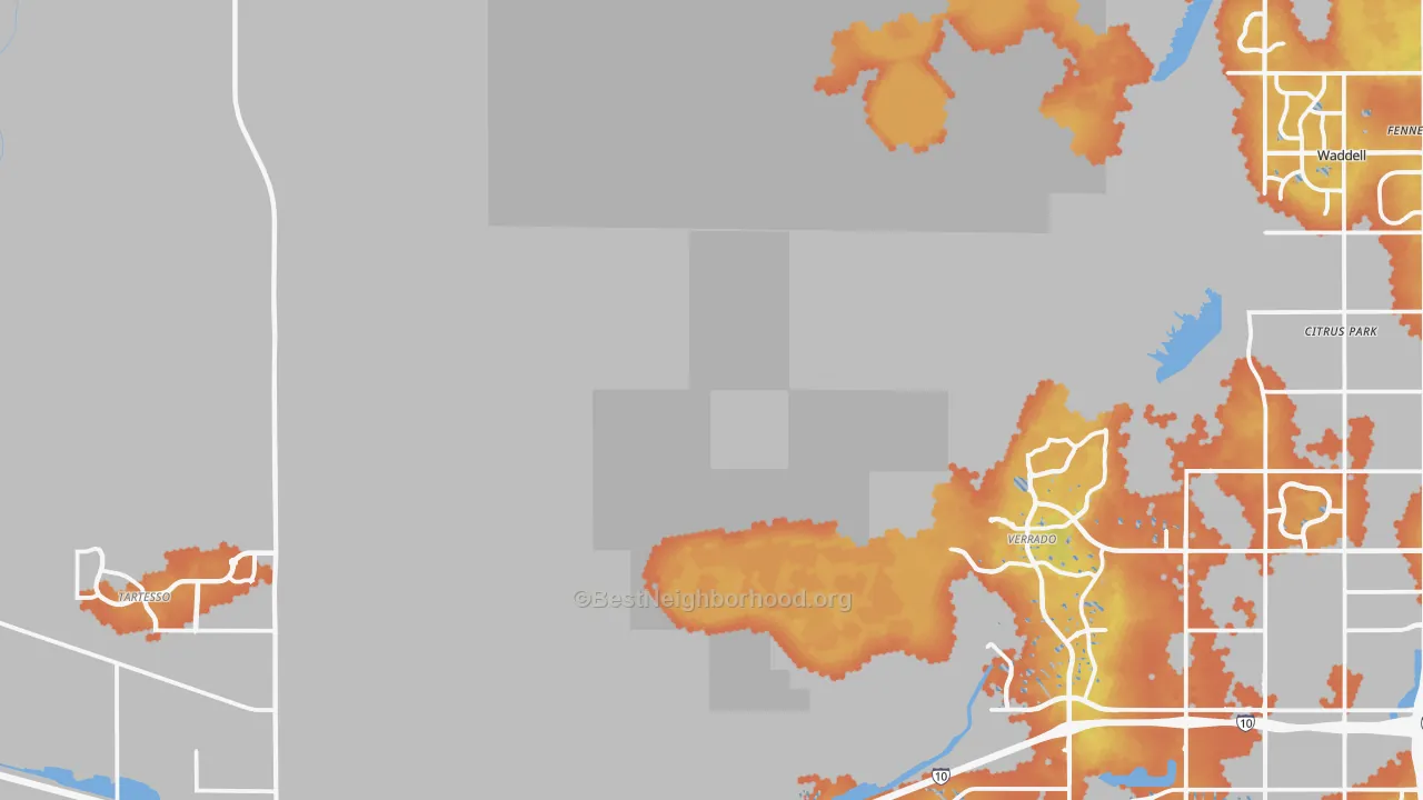 Bike Grade map of 85396, AZ
