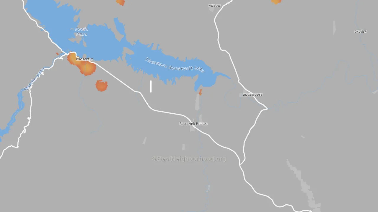 Bike Grade map of 85545, AZ