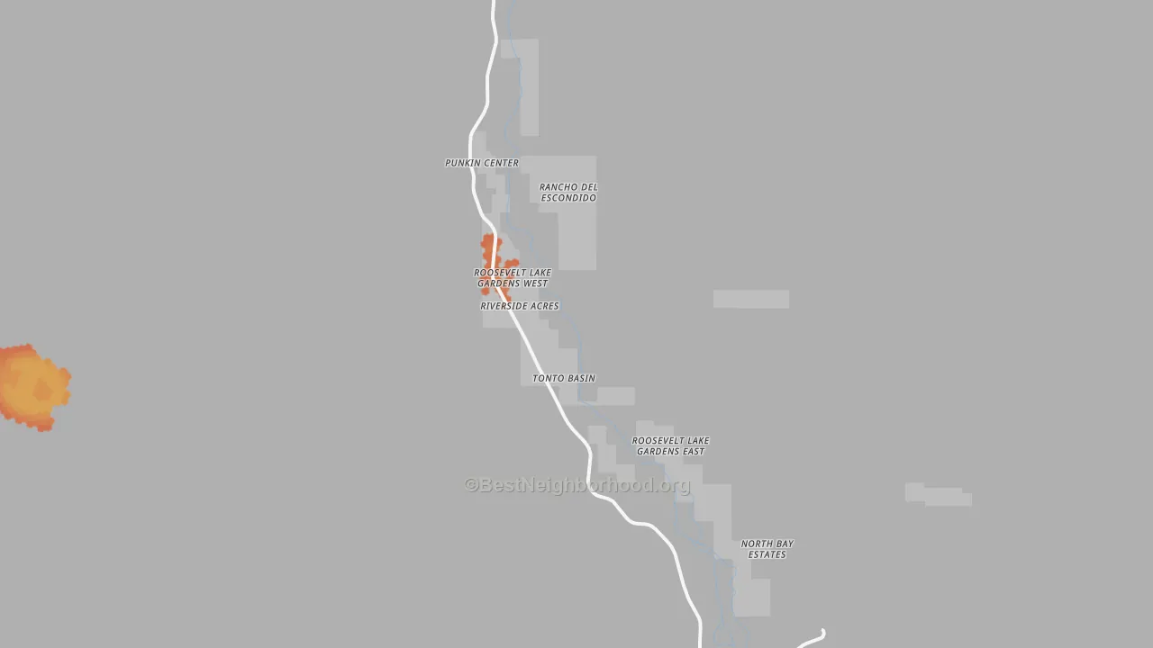Bike Grade map of 85553, AZ