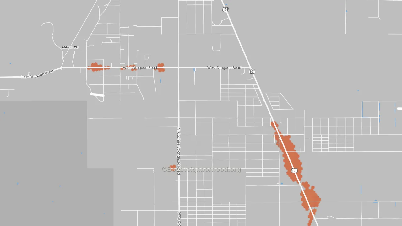 Bike Grade map of 85606, AZ