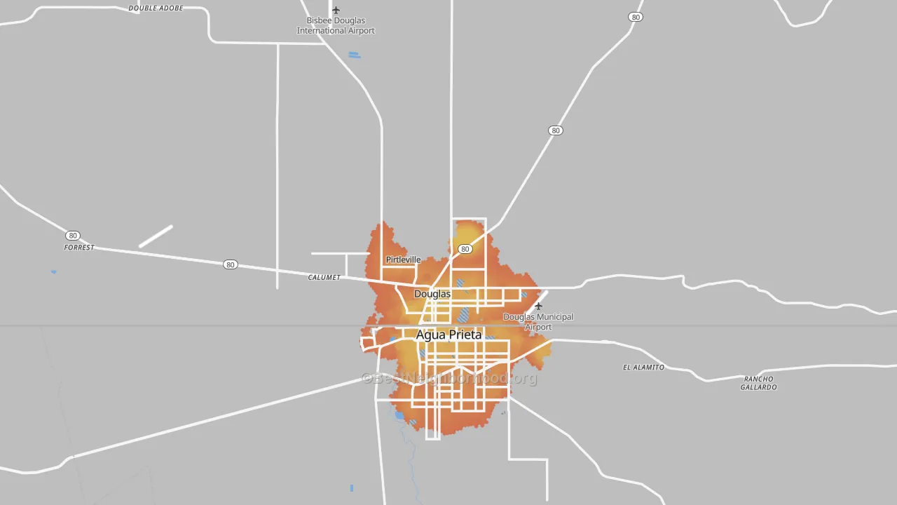 Bike Grade map of 85607, AZ