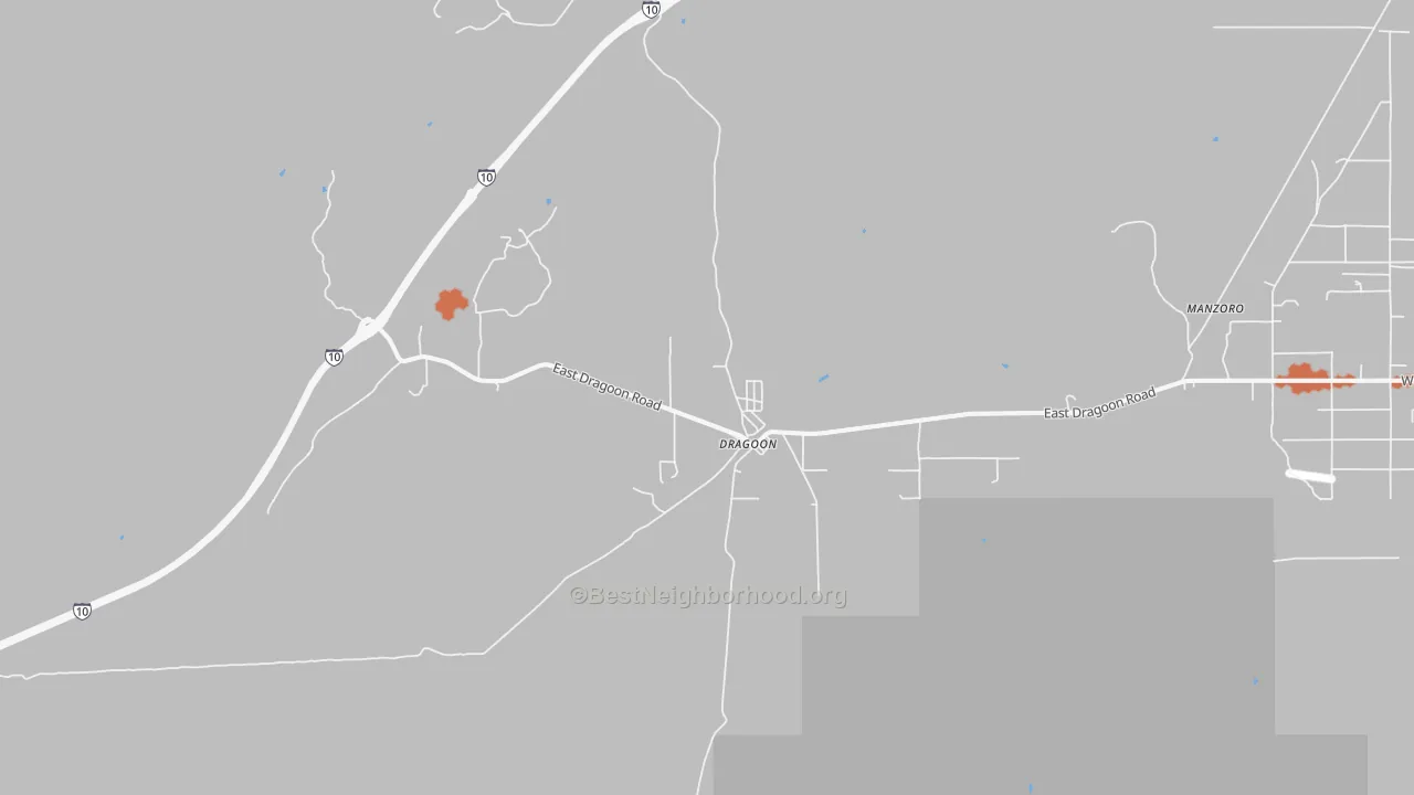 Bike Grade map of 85609, AZ