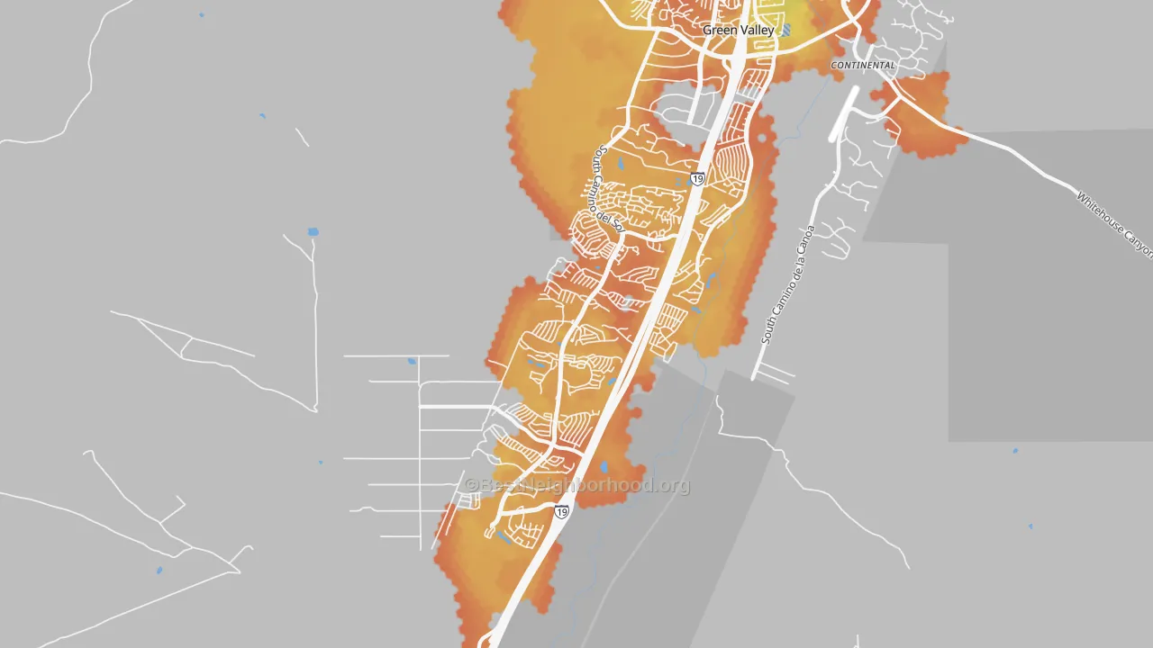 Bike Grade map of 85622, AZ