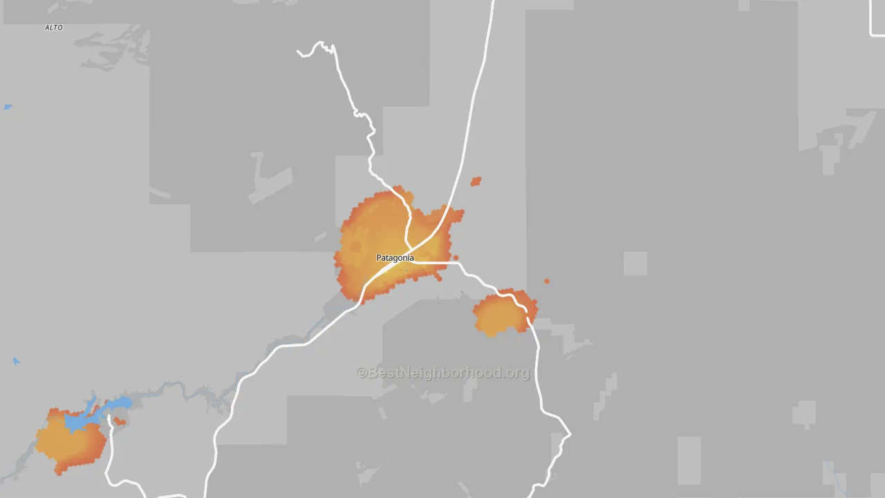 Bike Grade map of 85624, AZ