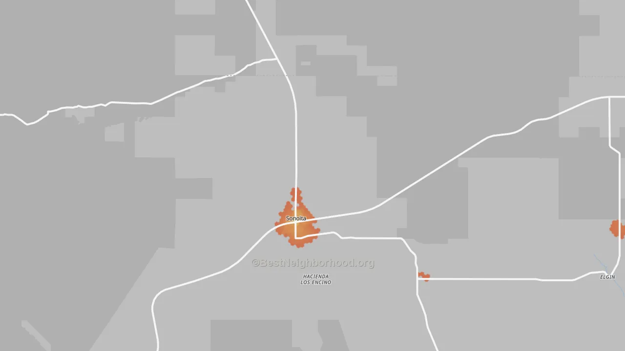Bike Grade map of 85637, AZ