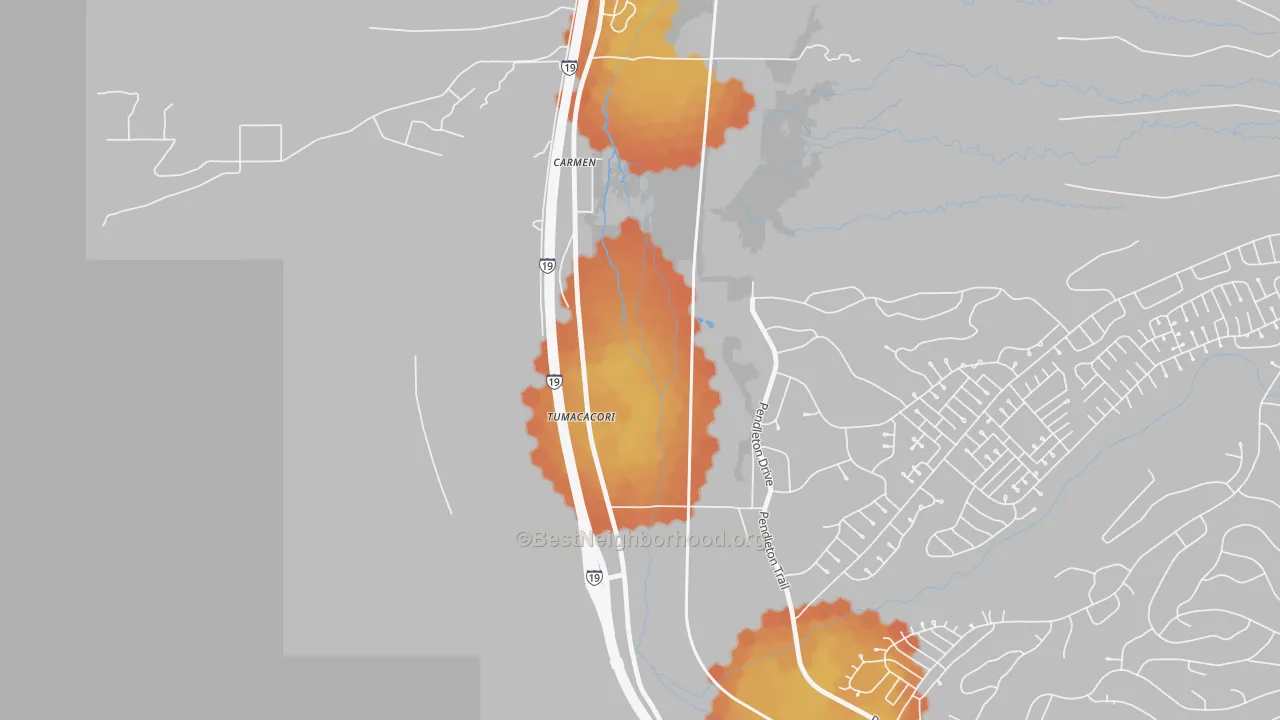 Bike Grade map of 85640, AZ