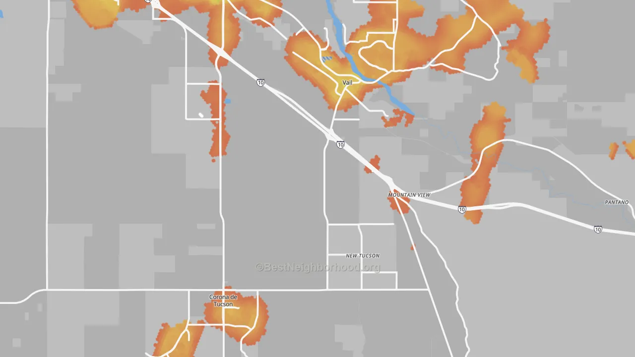 Bike Grade map of 85641, AZ