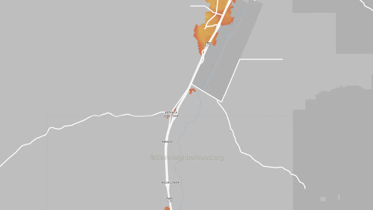 Bike Grade map of 85645, AZ
