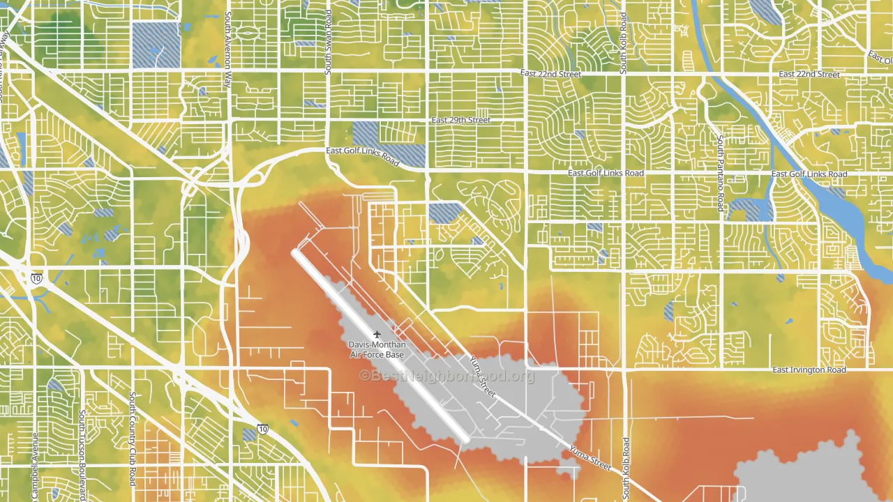 Bike Grade map of 85707, AZ