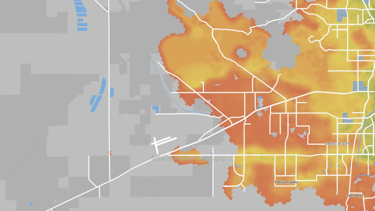 Bike Grade map of 85735, AZ