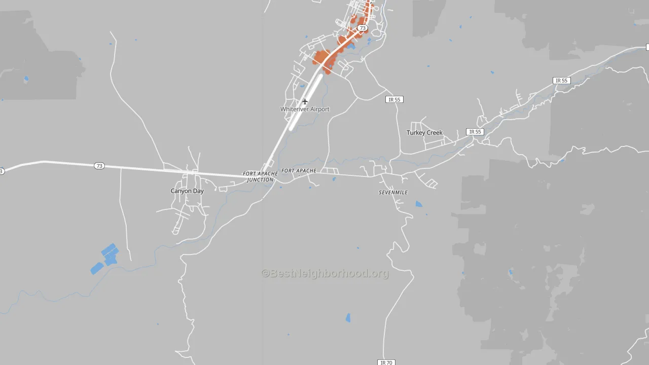 Bike Grade map of 85926, AZ