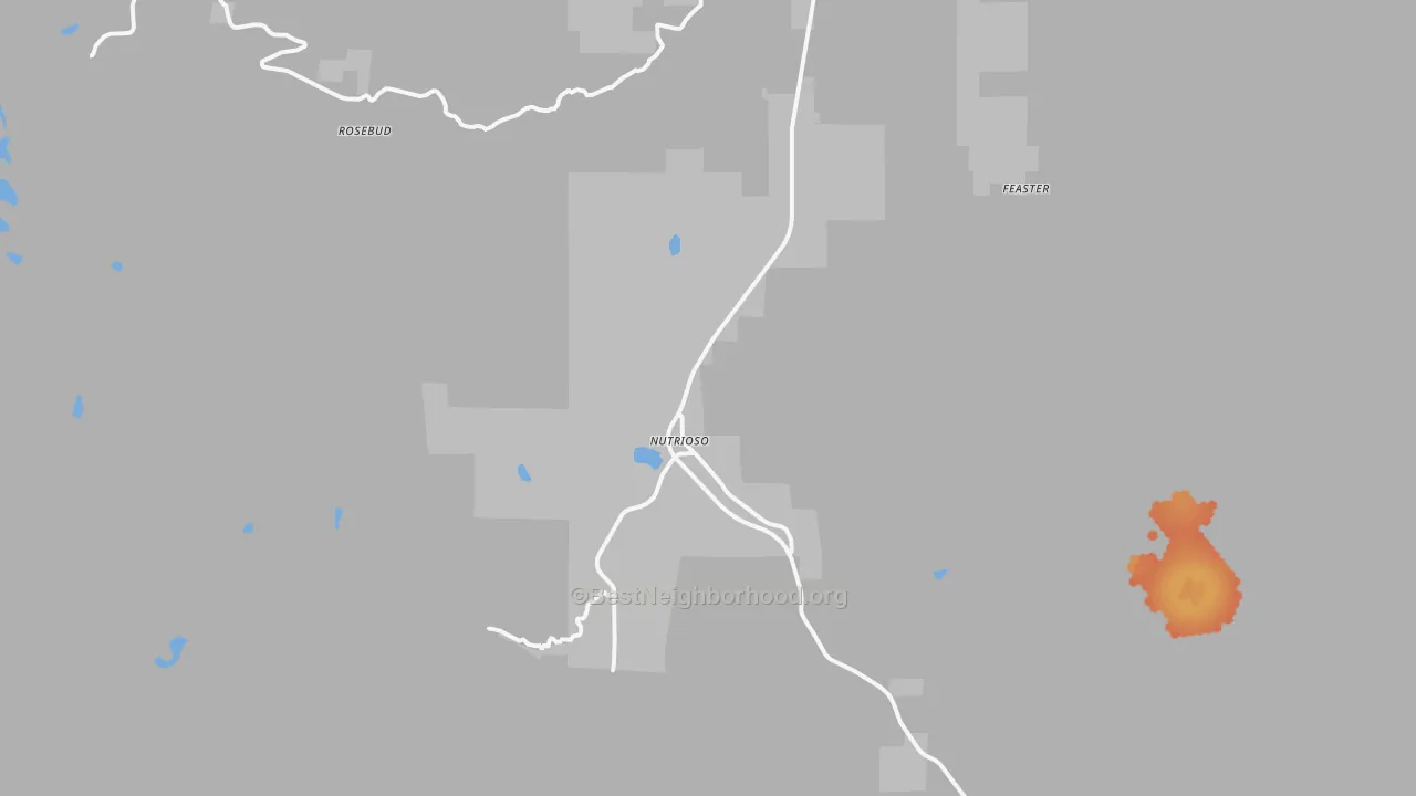 Bike Grade map of 85932, AZ