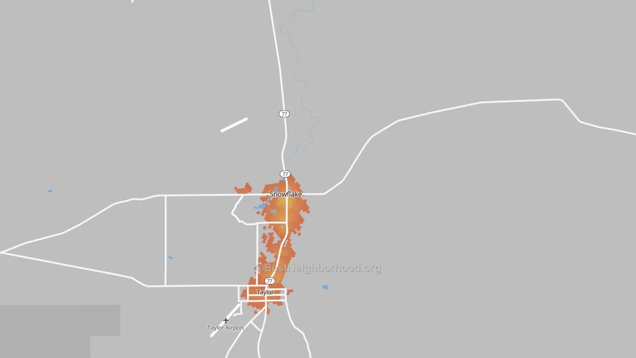 Bike Grade map of 85937, AZ