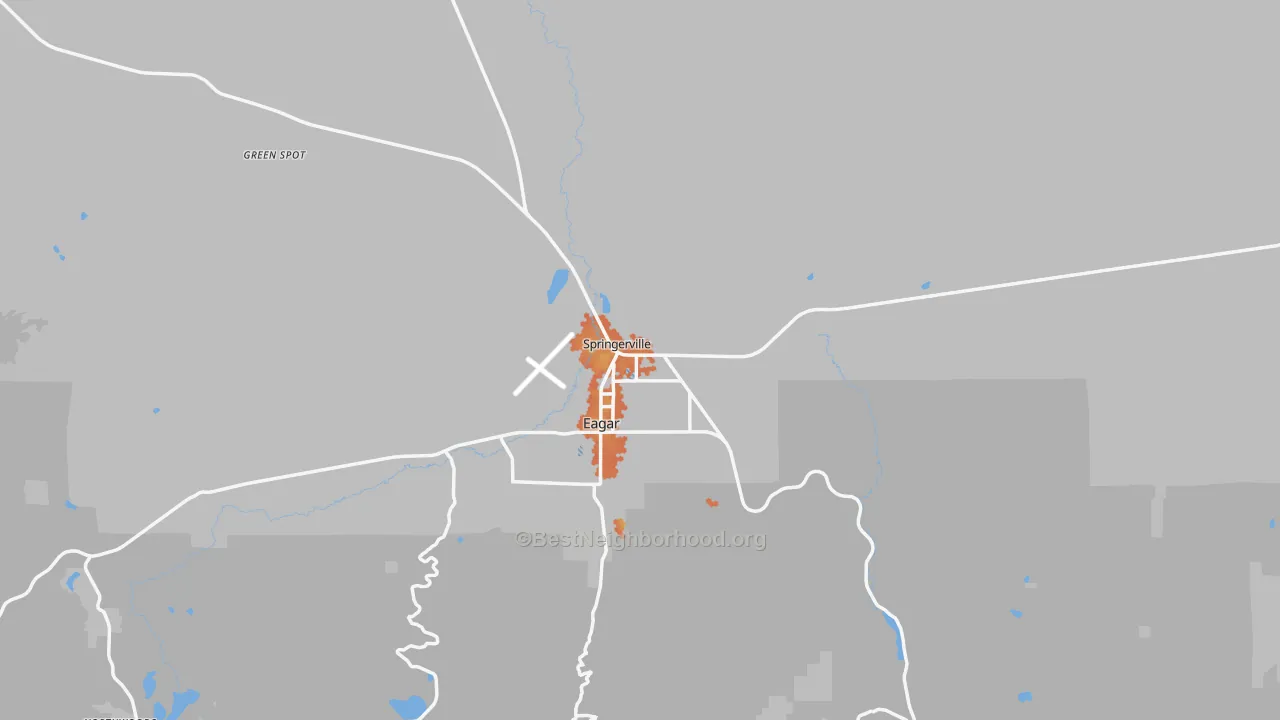 Bike Grade map of 85938, AZ