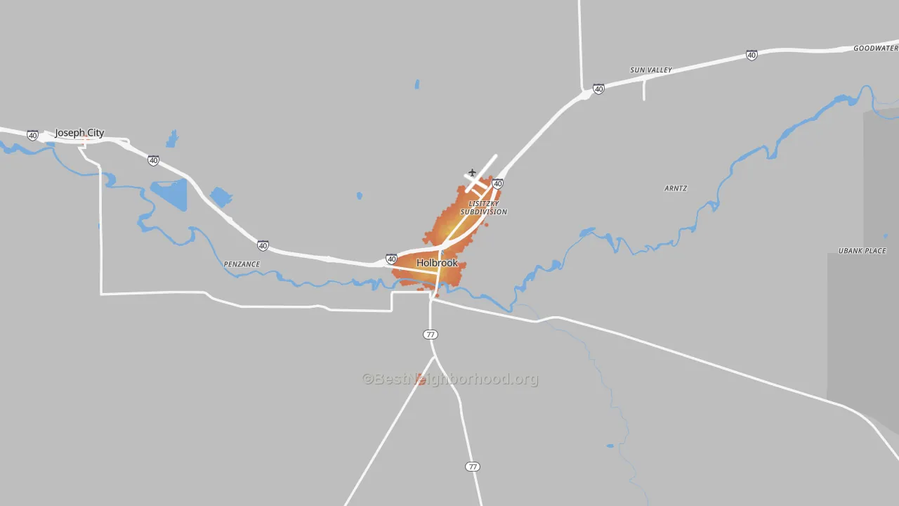 Bike Grade map of 86025, AZ