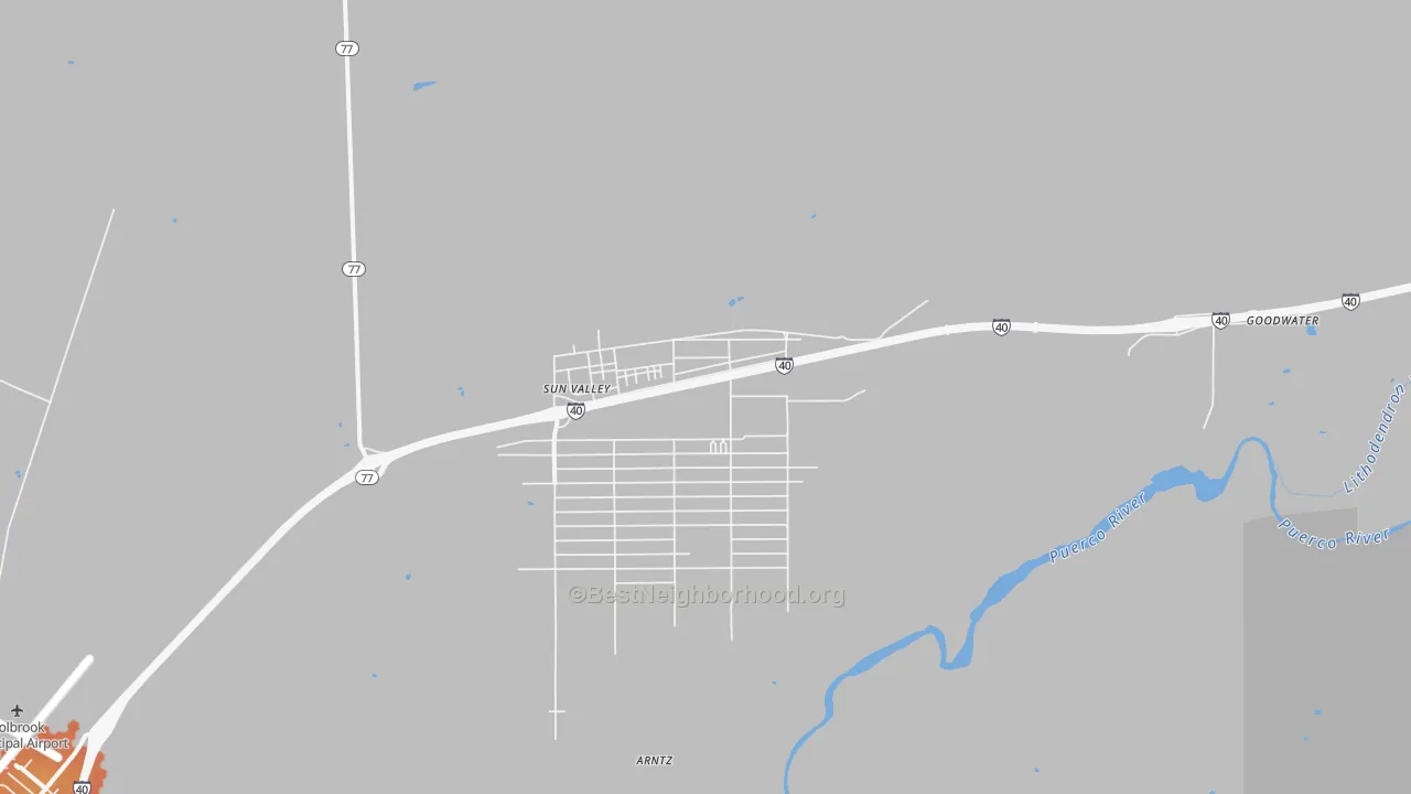 Bike Grade map of 86029, AZ