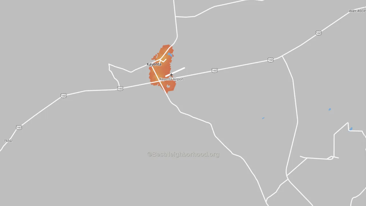 Bike Grade map of 86033, AZ