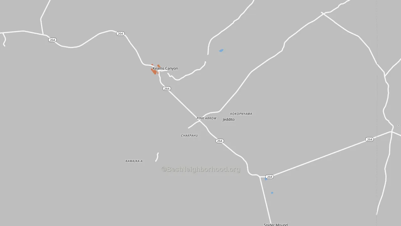 Bike Grade map of 86034, AZ