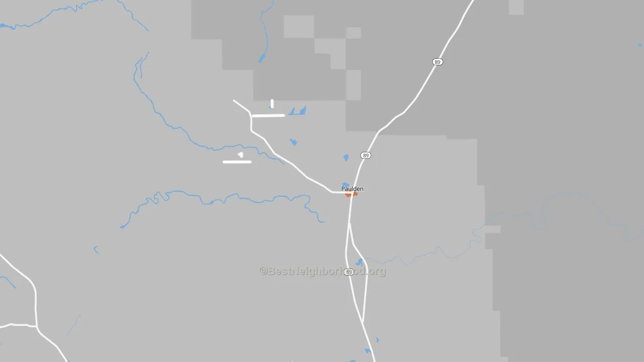 Bike Grade map of 86334, AZ