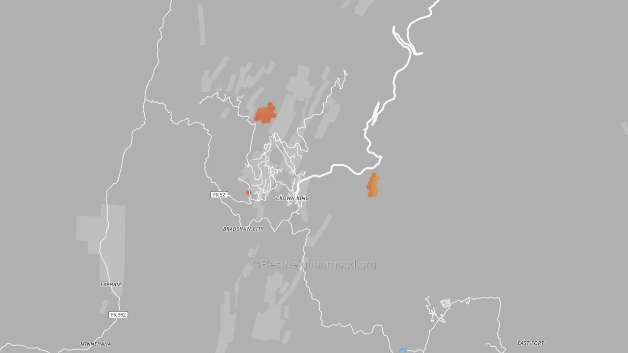 Bike Grade map of 86343, AZ
