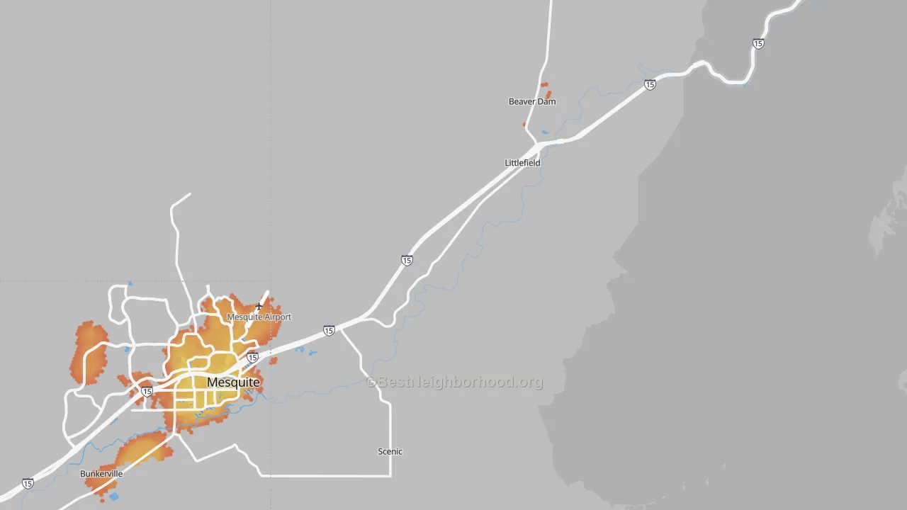 Bike Grade map of 86432, AZ