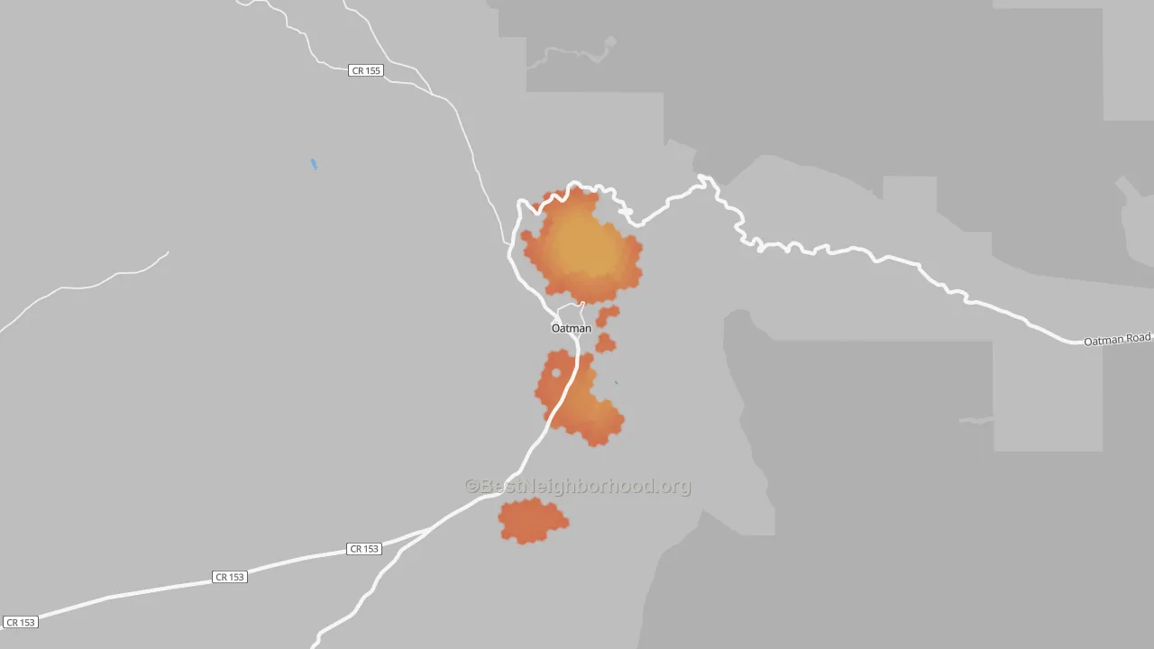 Bike Grade map of 86433, AZ