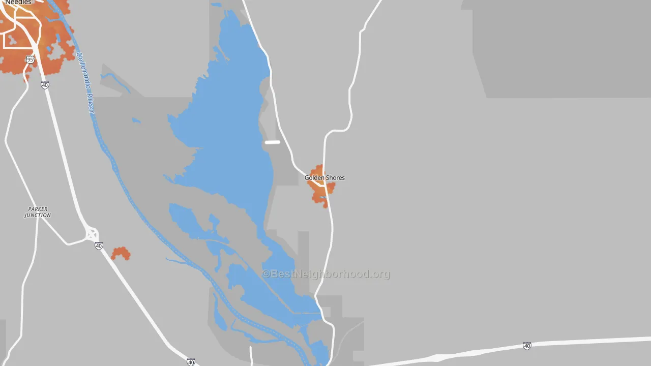 Bike Grade map of 86436, AZ