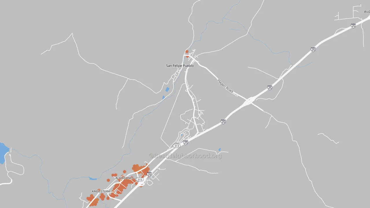 Bike Grade map of 87001, NM