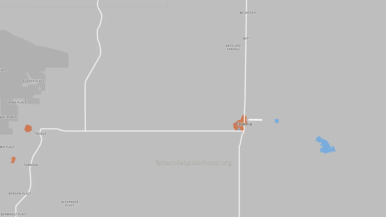 Bike Grade map of 87016, NM