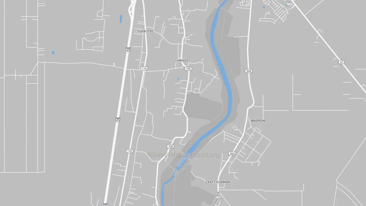 Bike Grade map of 87023, NM
