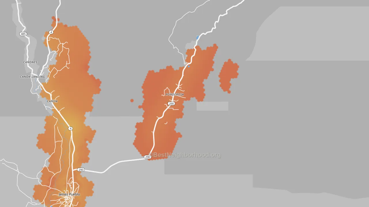 Bike Grade map of 87044, NM