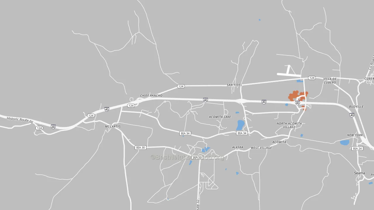 Bike Grade map of 87049, NM