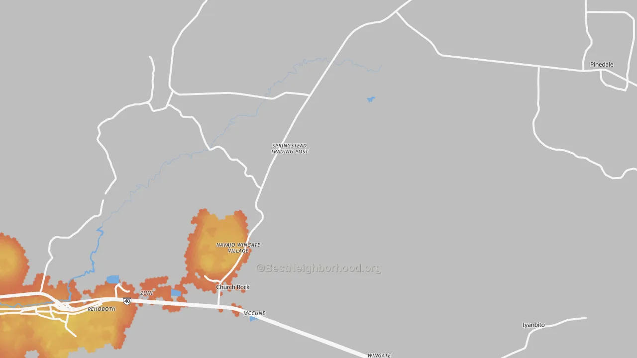 Bike Grade map of 87311, NM