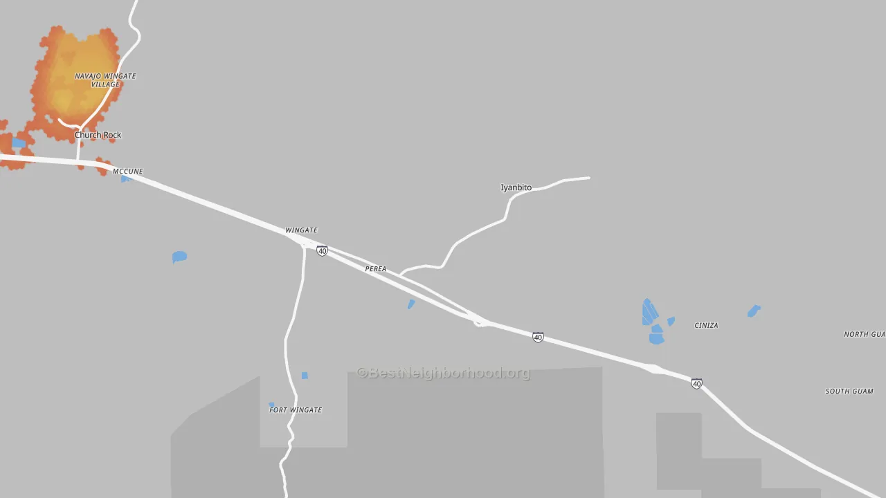 Bike Grade map of 87316, NM
