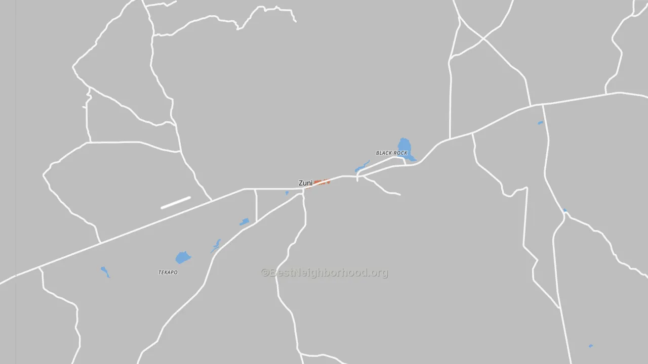Bike Grade map of 87327, NM