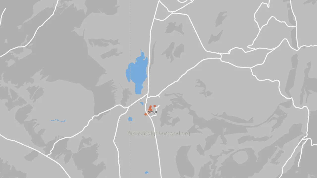 Bike Grade map of 87328, NM