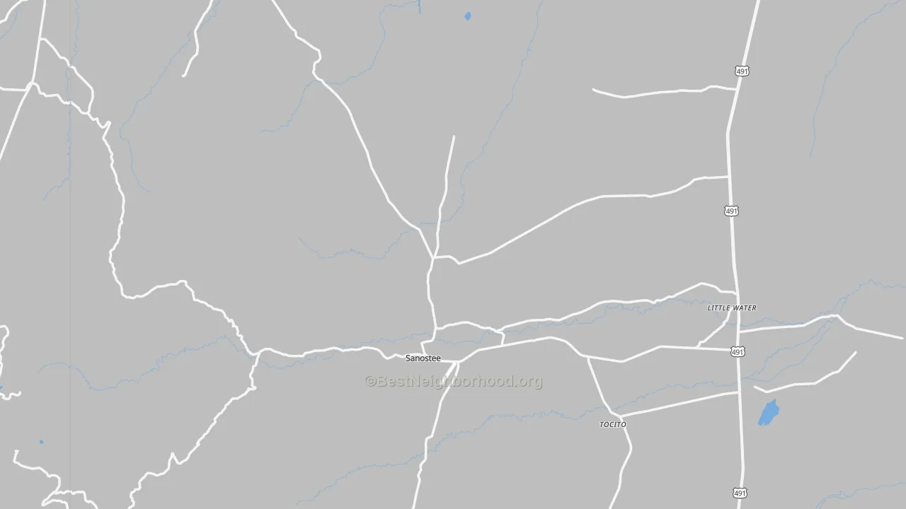 Bike Grade map of 87461, NM
