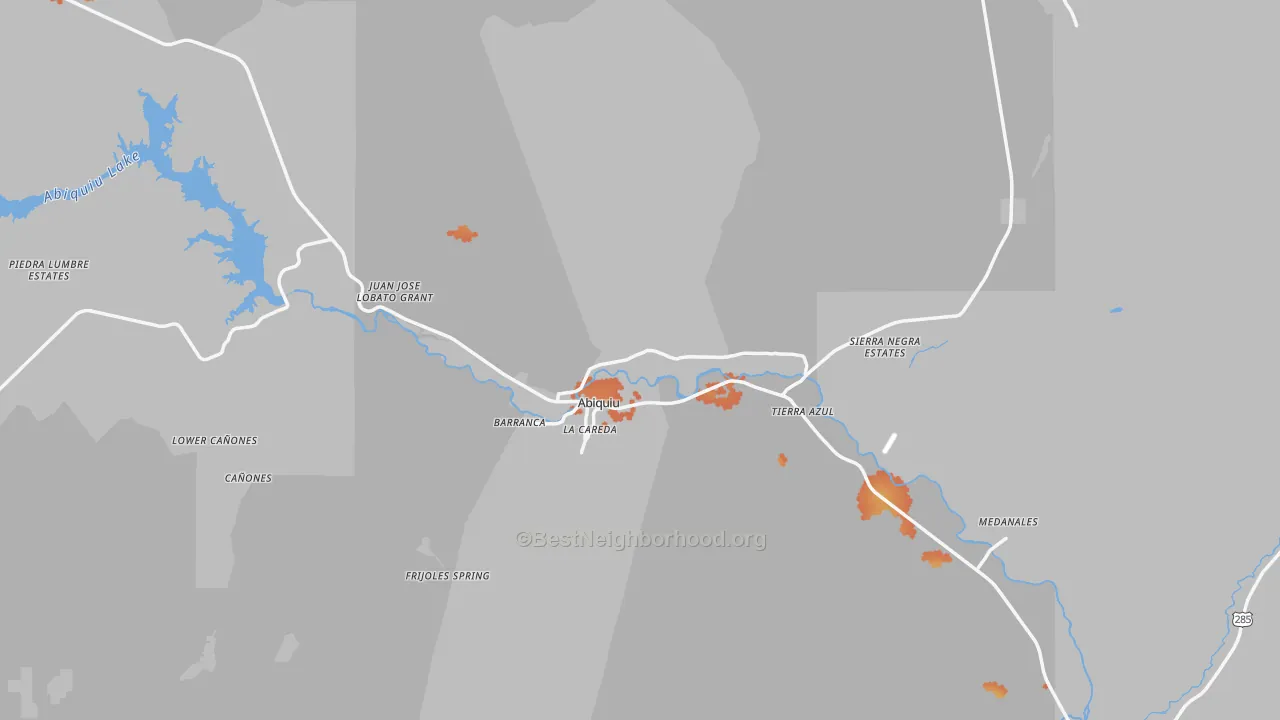 Bike Grade map of 87510, NM