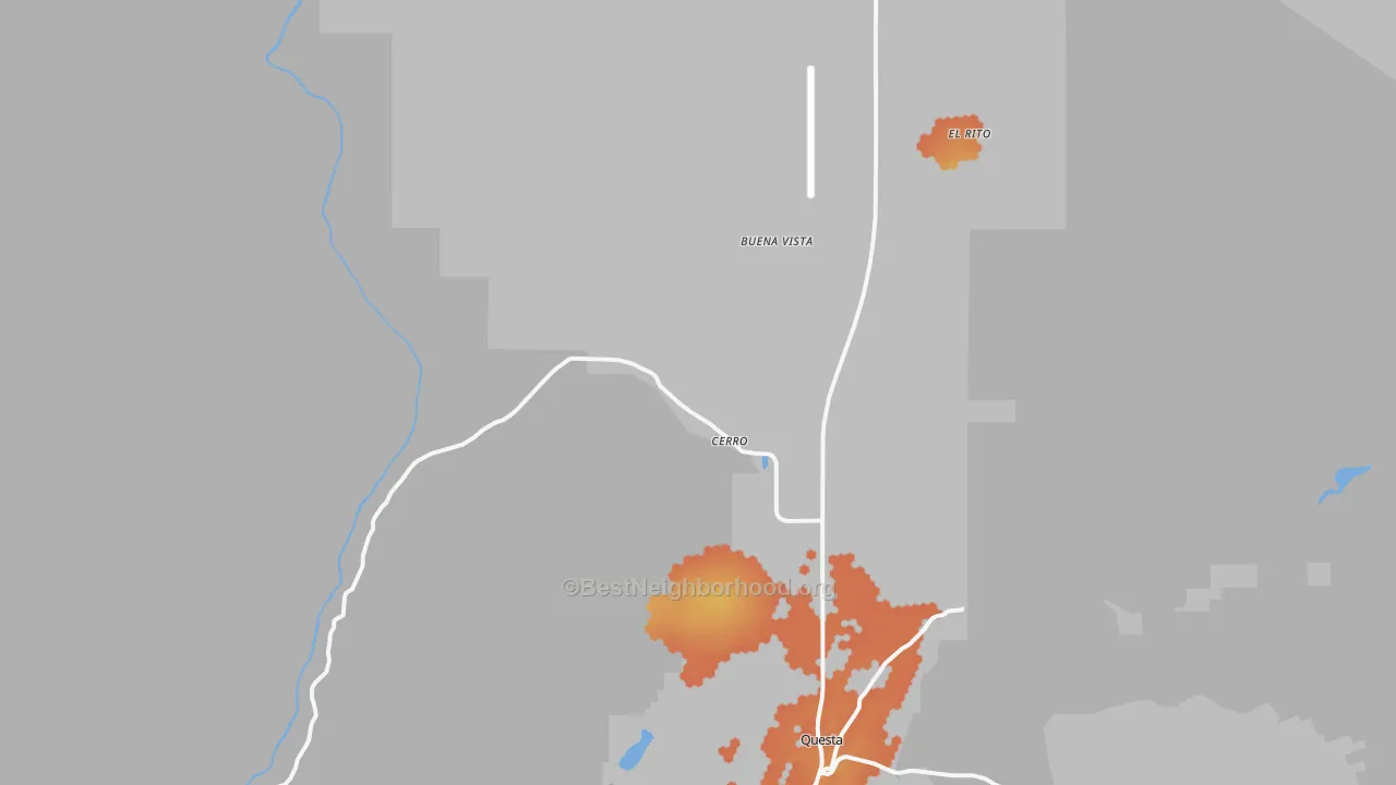 Bike Grade map of 87519, NM