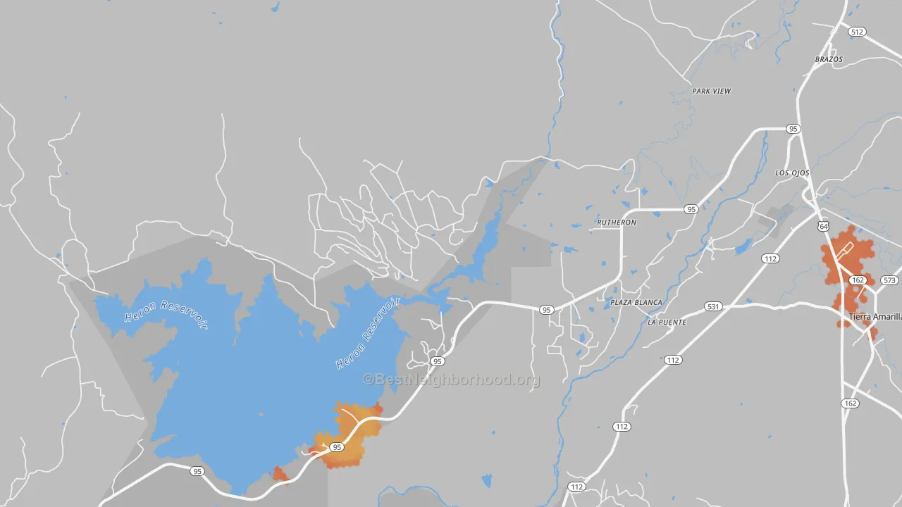 Bike Grade map of 87551, NM