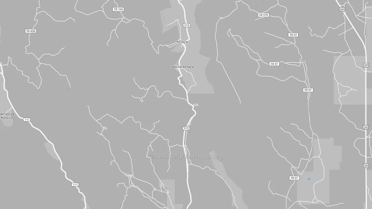 Bike Grade map of 87554, NM